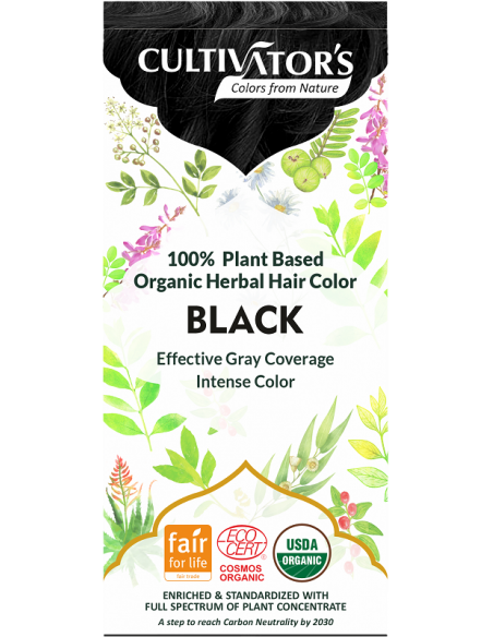 Tinte orgánico Negro Cultivator's gr. Ecocert