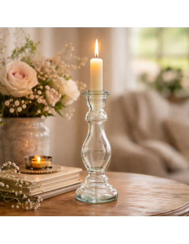 Candelabro de cristal translúcido Blue