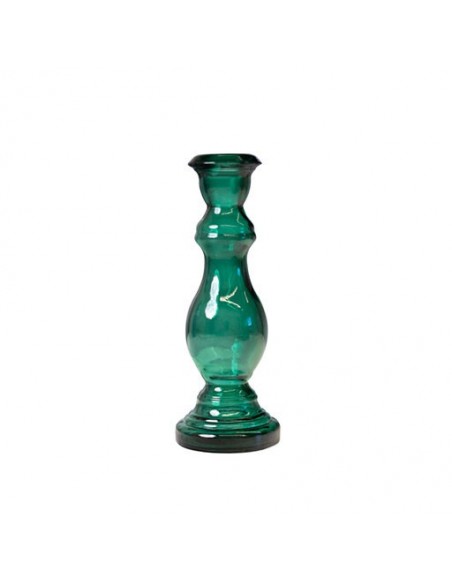 Candelabro de cristal verde Blue