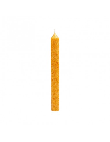 Vela larga de Estearina BIO Naranja Claro Blue
